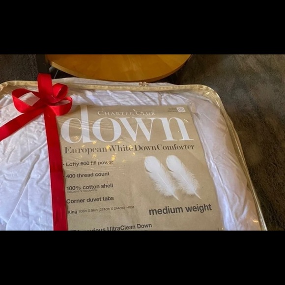 Charter Club European down medium weight